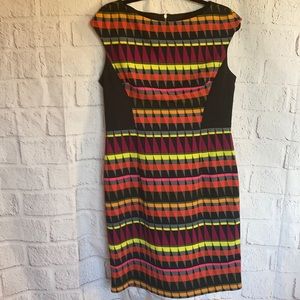 Signature London Style Multi Colored Dress Size12